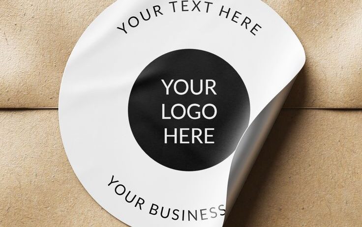 modern style sticker